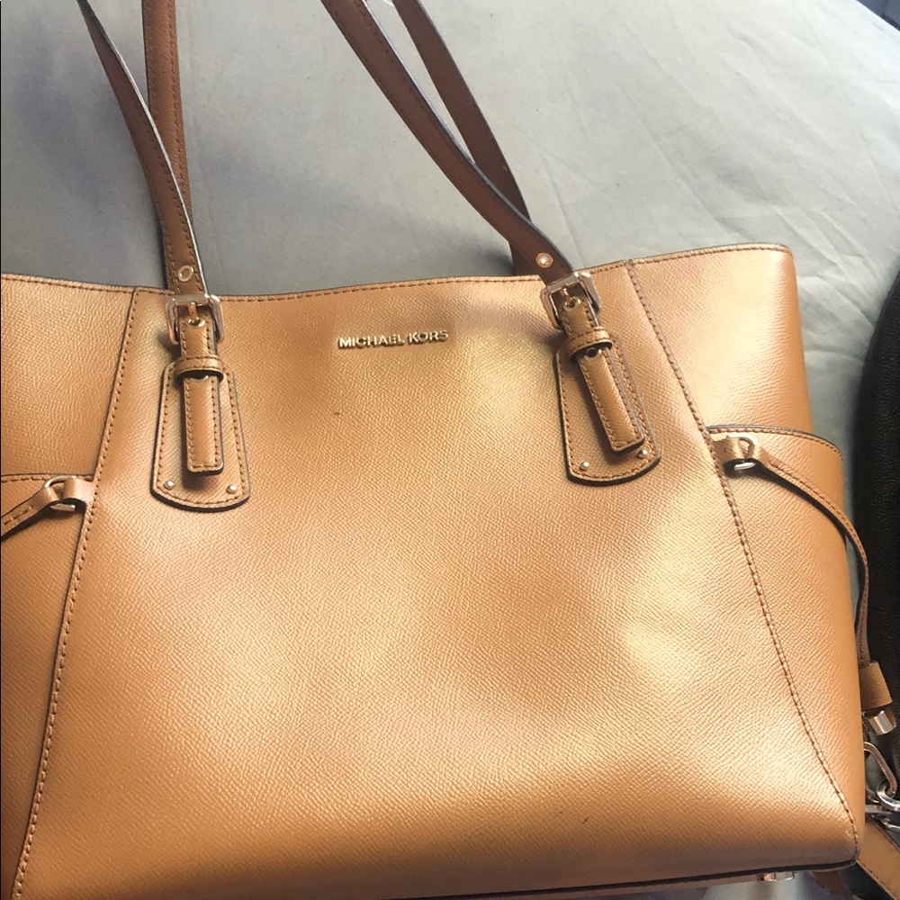 Michael Kors Gold Leather Tote